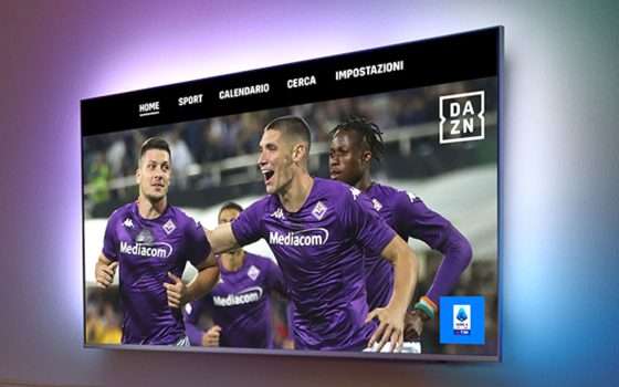 Due mesi di DAZN gratis con Philips Ambilight TV