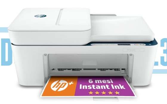 HP DeskJet Plus 4130e: crolla il prezzo della stampante