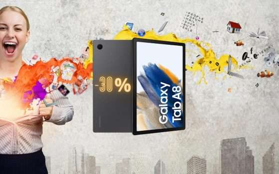 Samsung Galaxy Tab A8: il RE dei tablet tuo al 30% di SCONTO