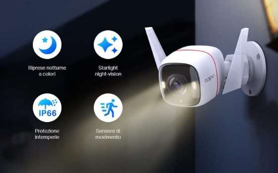 Videocamera di sorveglianza per esterni Tp-Link: il prezzo su Amazon è incredibile