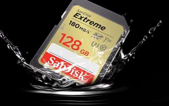 SanDisk Extreme SDXC da 128GB a un prezzo mai visto: solo 29€