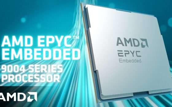 AMD annuncia EPYC Embedded 9004, CPU avanzate fino a 96 core