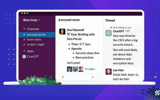 ChatGPT arriva su Slack con una versione speciale