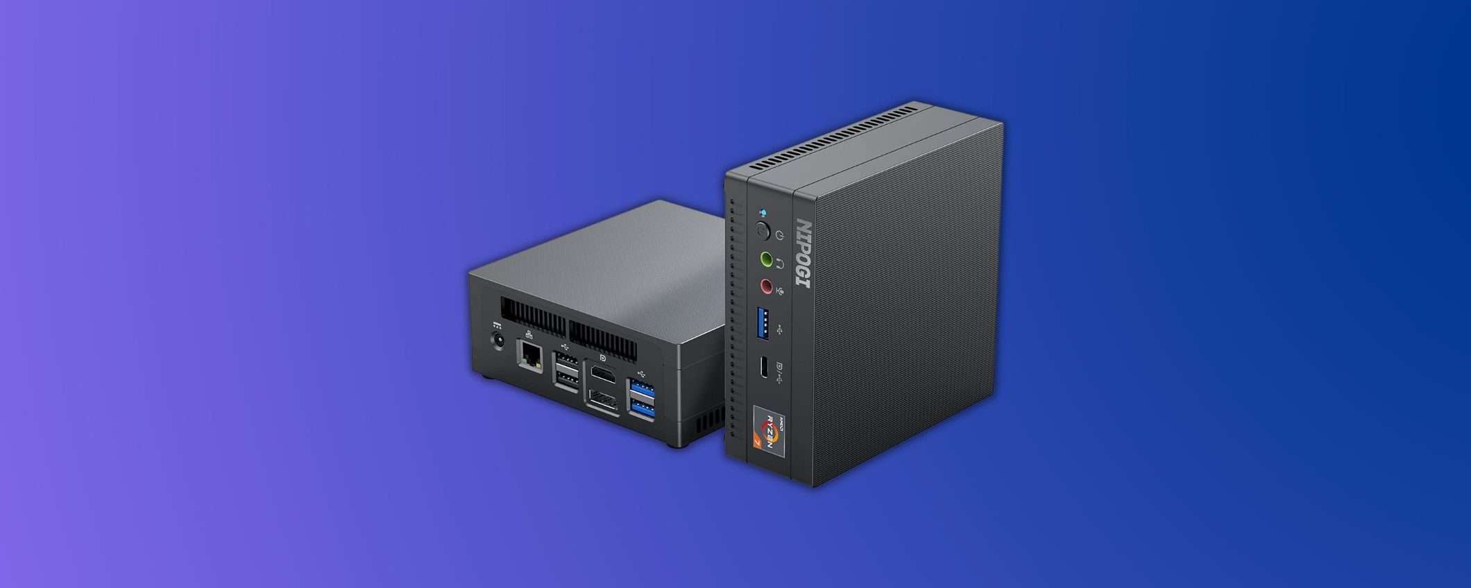 Questo Mini PC con Ryzen 7, 16+512GB è al minimo storico su Amazon