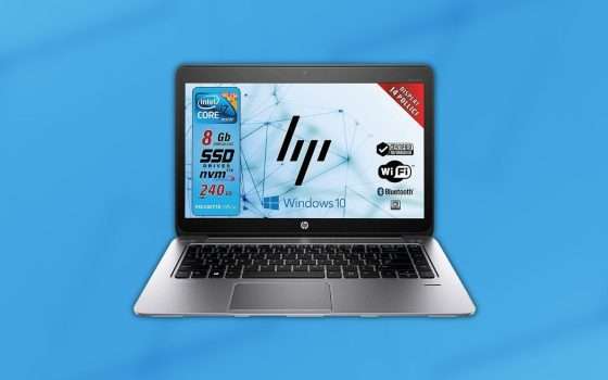 Notebook HP ricondizionato con SSD, i7 e Windows 10: offertissima Amazon