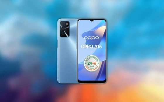 OPPO A16 con tripla fotocamera e 5000mAh: il prezzo è un regalo (129€)