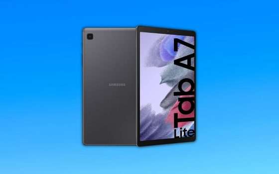 Samsung Galaxy Tab A7 Lite: nuovo MINIMO STORICO su Amazon (-60€)