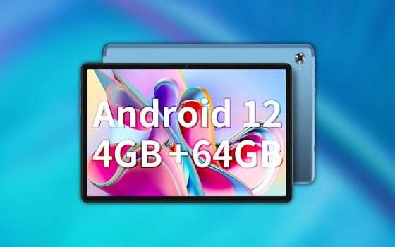 Tablet Android 12 in offerta: col doppio sconto lo paghi 99€