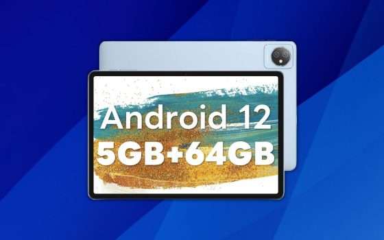 Tablet Android 12 da 10 pollici con 5GB di RAM: solo 84 euro su Amazon