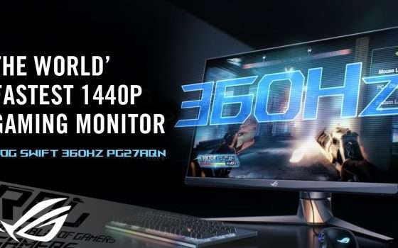 ASUS annuncia nuovo monitor ROG Swift 360Hz in Italia, perfetto per esport