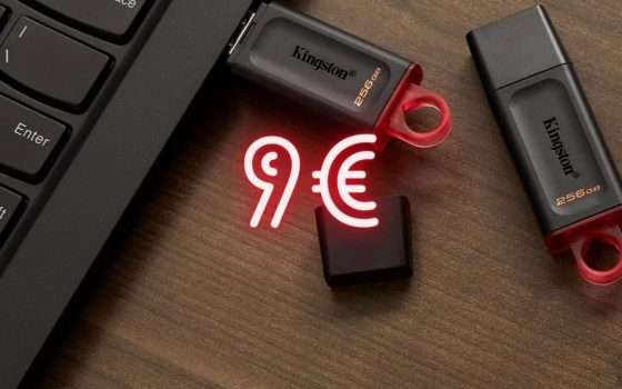 Chiavetta USB Kingston: archiviazione veloce da 128GB a soli 9€