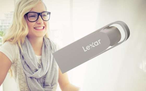 Chiavetta USB Lexar in metallo: sicurezza e portabilità a soli 8€