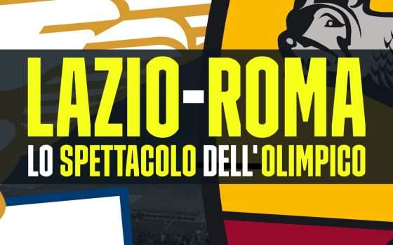 Lo spettacolo dell'Olimpico per Lazio-Roma