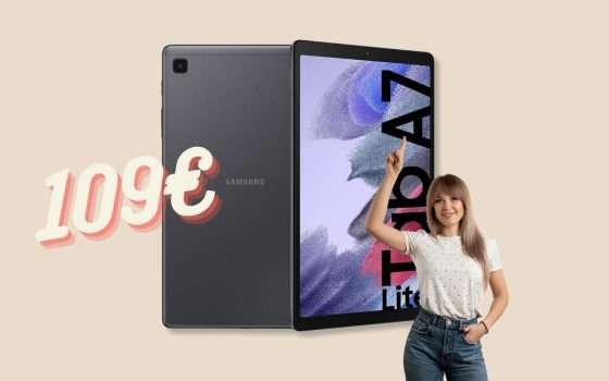 Samsung Galaxy Tab A7 Lite: solo 109€ per questo tablet