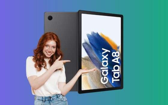 Samsung Galaxy Tab A8: anche oggi prezzo SUPER su Amazon