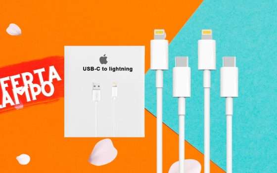 Cavi USB C Lightning certificati MFi lunghi 2M, solo 6€ per pochissimo