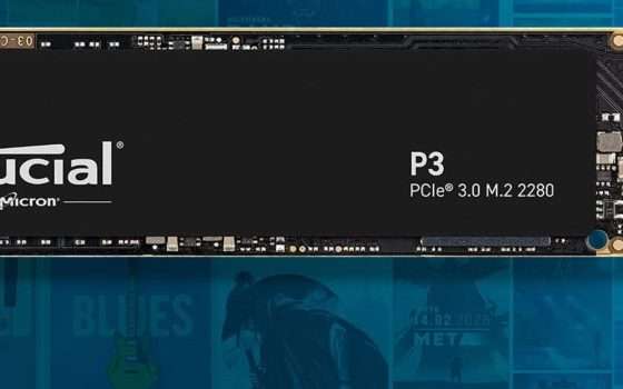 SSD NVMe Crucial P3 da 1TB a un prezzo MAI VISTO