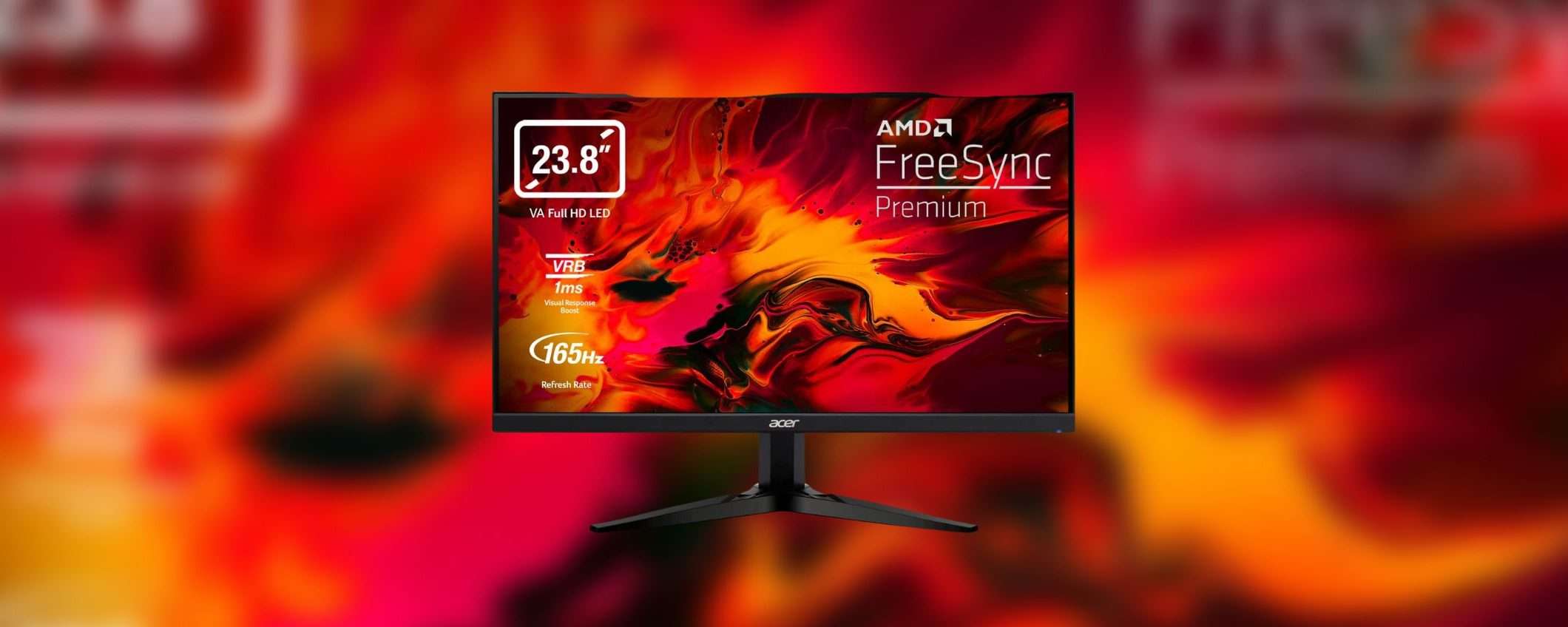 Questo monitor da gaming di Acer ti costa solo 99€ in SUPER OFFERTA