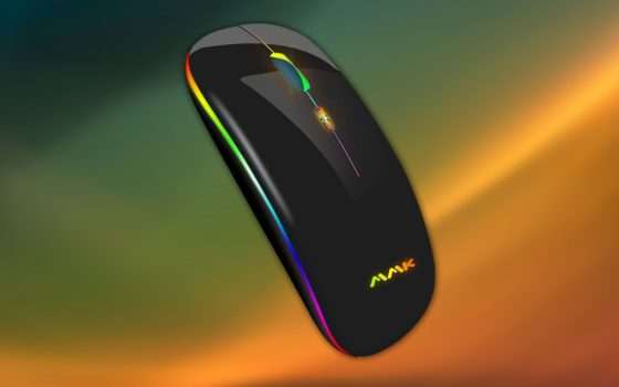 Mouse wireless sottile e con batteria ricaricabile: 10€ su Amazon