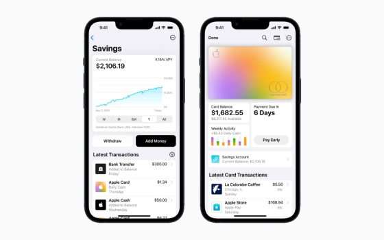 Apple ha lanciato il conto risparmio Savings