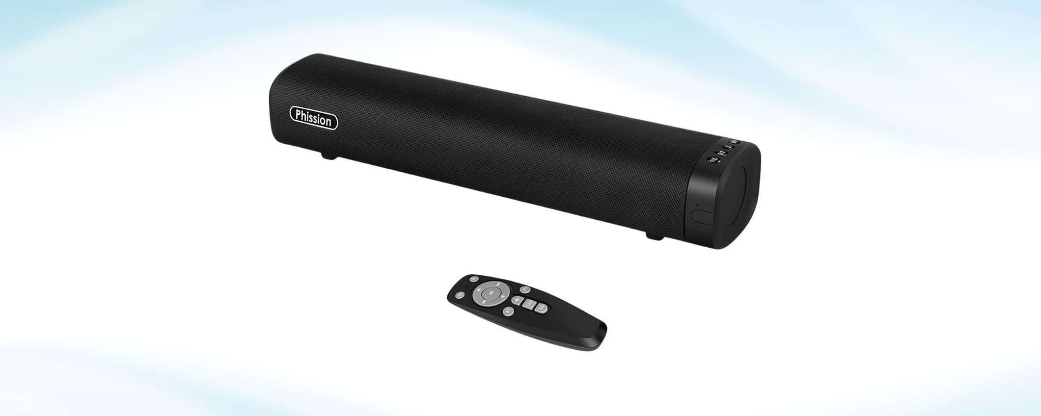 Una soundbar così compatta che puoi usarla anche per il PC: offertissima