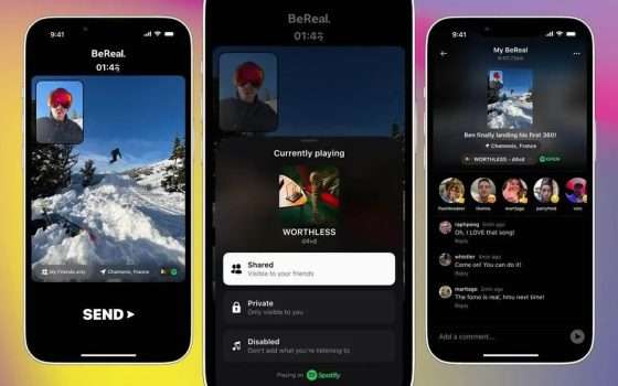 Spotify arriva su BeReal: l'integrazione che tutti aspettavano