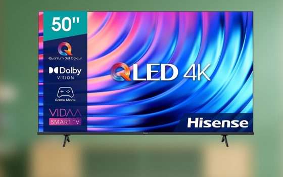 Hisense QLED 4K da 50 pollici a soli 359,99 euro su Amazon