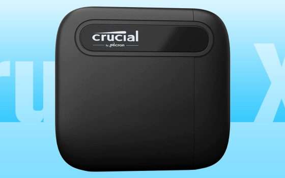 SSD portatile Crucial X6 da 1 TB: a -45% è un regalo