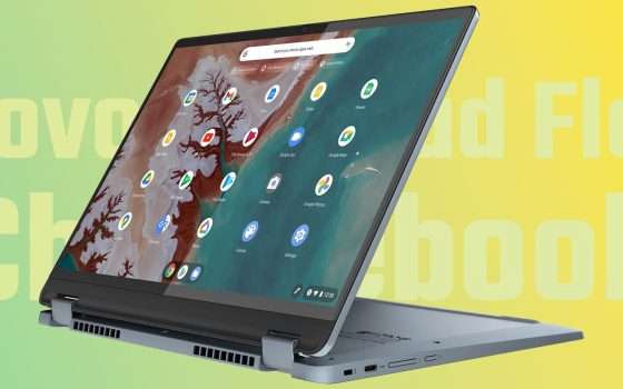 Chromebook convertibile Lenovo in sconto di 100€