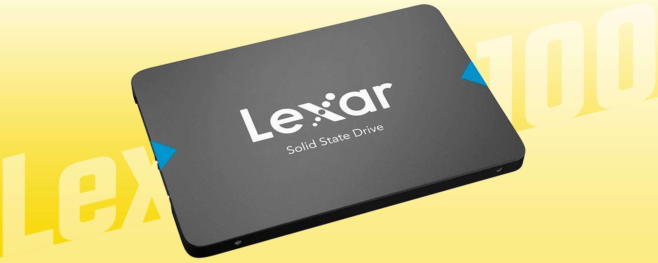 Solo 19,99€ per la SSD di Lexar (fino al sold out)