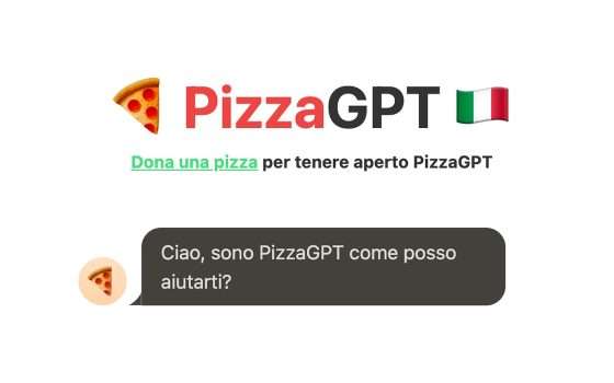 ChatGPT non va in Italia? Usate PizzaGPT!