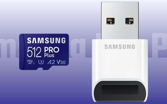 Samsung: microSD 512GB con lettore, prezzo stracciato