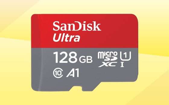 SanDisk Ultra: microSD 128 GB a prezzo stracciato