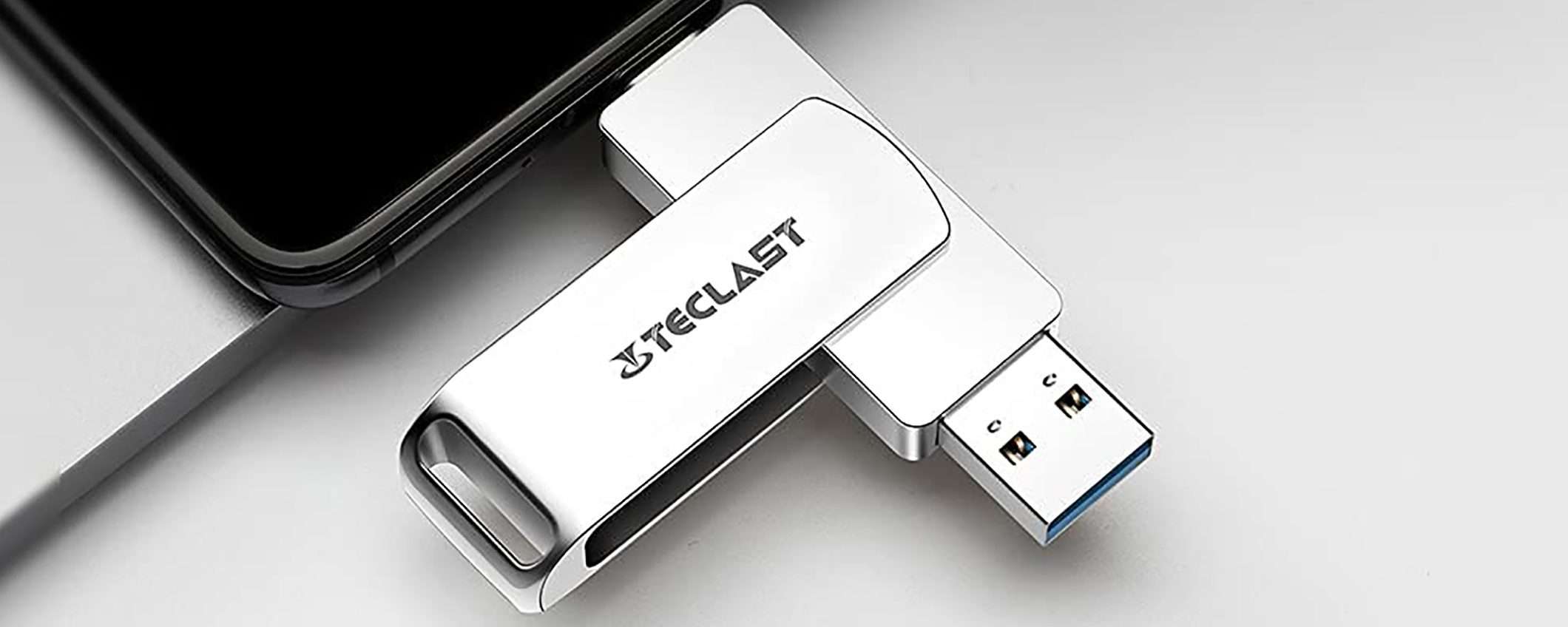 Tesclast: pendrive 2-in-1 da 64 GB in forte sconto