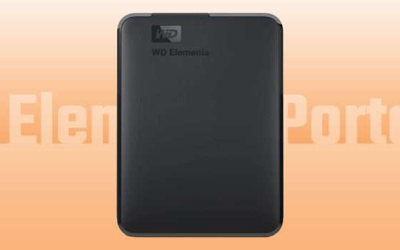 HDD esterno 4 TB: il super sconto su WD Elements Portable