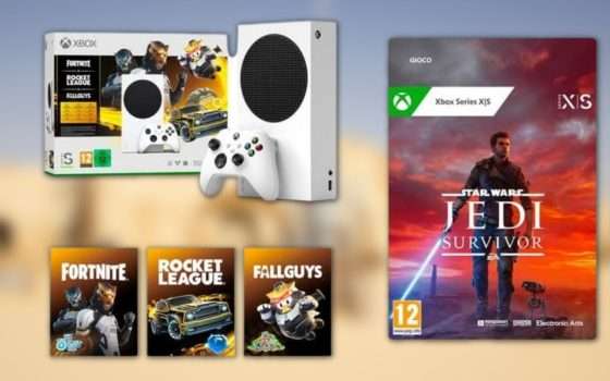 Xbox Series S in bundle con 4 giochi incluso il nuovo Star Wars