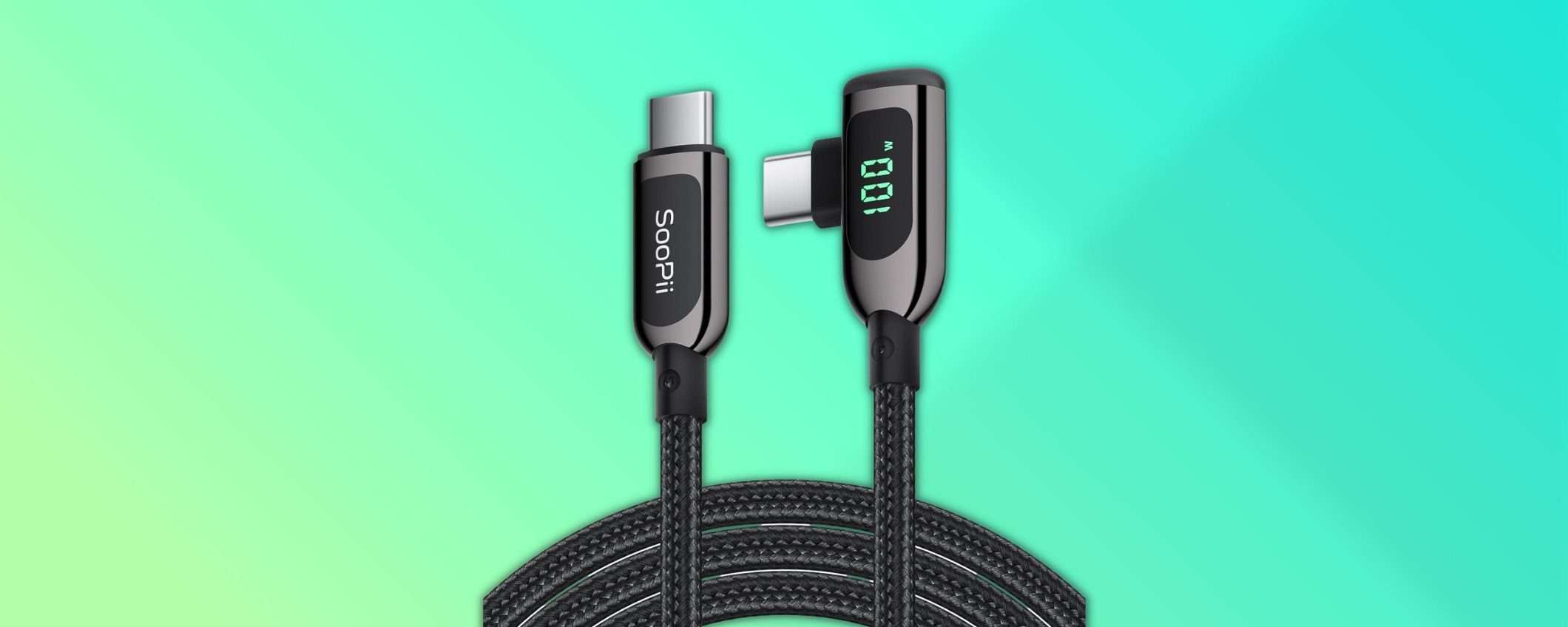 Cavo USB-C ad angolo retto: utile ed economico, meno di 10€