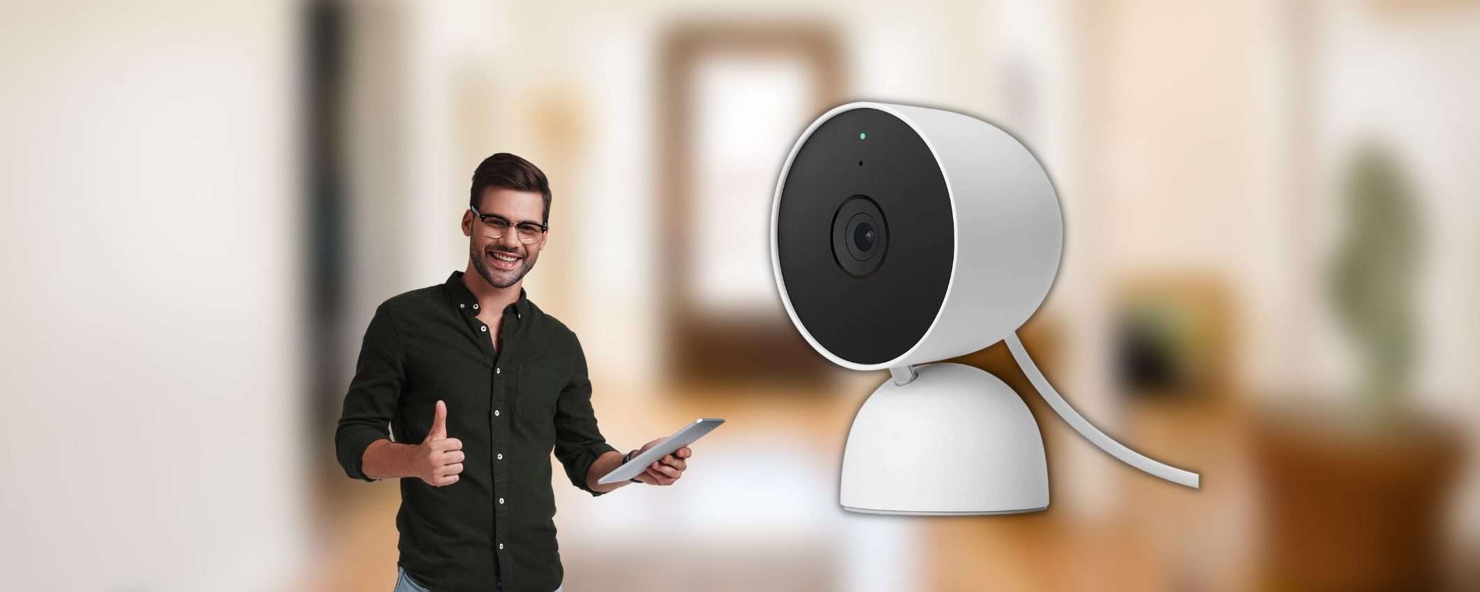 Tutto sotto controllo con Google Nest Cam, in offerta Amazon