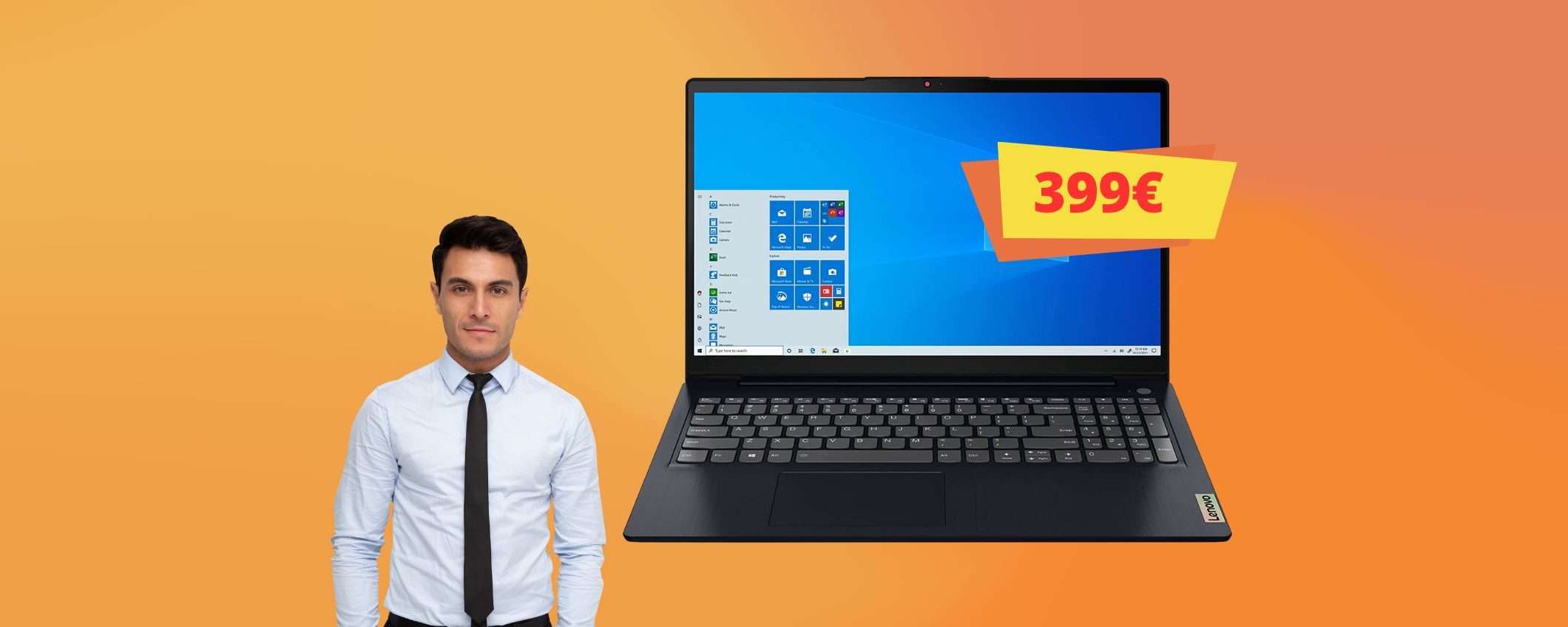 Lenovo IdeaPad 3: il notebook ideale per lavorare è al minimo storico