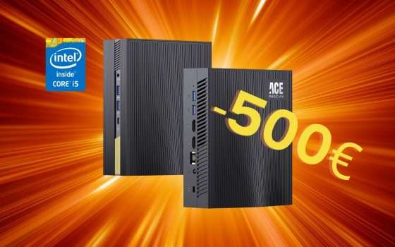 Mini PC BESTIALE: i5, 16GB RAM e SSD 512GB con sconto FOLLE di 500 euro