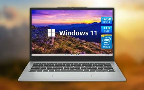 Notebook con i5, 16GB RAM, 1TB SSD e Windows 11: SUPER SCONTO Amazon