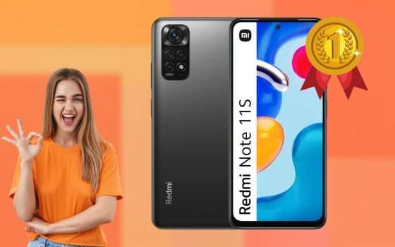 Redmi Note 11s, lo smartphone più venduto su Amazon, torna in sconto