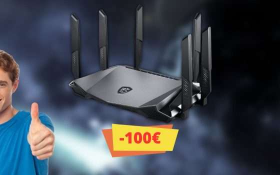 Questo router per il gaming sembra un'astronave e lo sconto è stellare