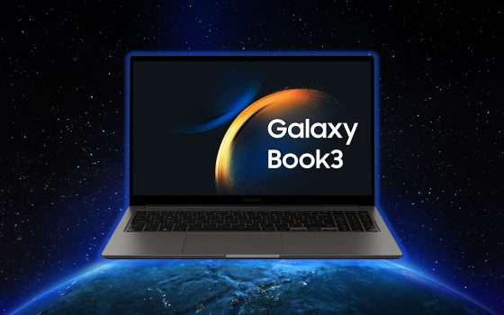 Samsung Galaxy Book3, laptop leggero e potente: minimo storico Amazon