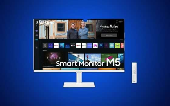 Samsung Smart Monitor M5 27″: la promozione Amazon fa scendere il prezzo di 120€