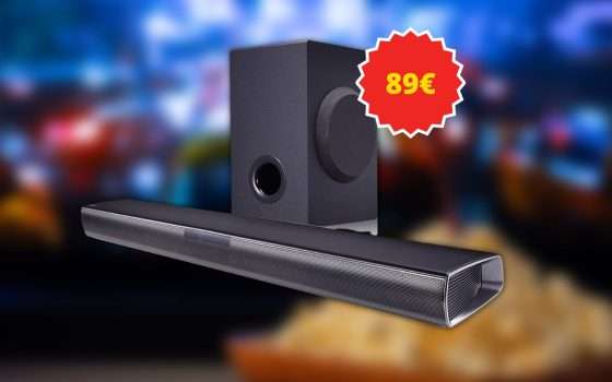 Soundbar LG 160W con subwoofer integrato: solo 89€ in offerta Amazon