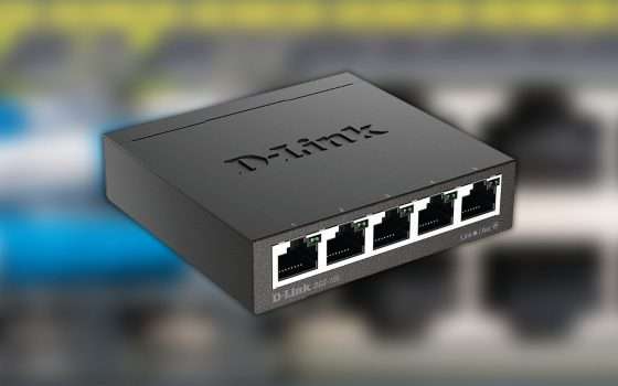 Switch LAN D-Link: 5 porte ethernet a meno di 17€