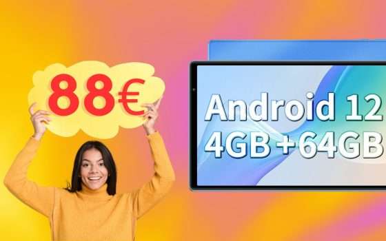 Tablet Android economico: solo 88€ su Amazon con questo super sconto