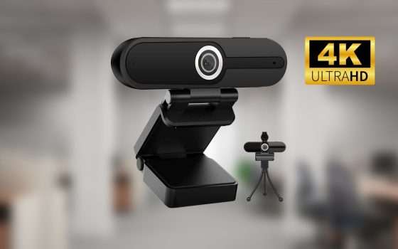 Questa webcam 4K è perfetta per le tue call: in doppio sconto Amazon