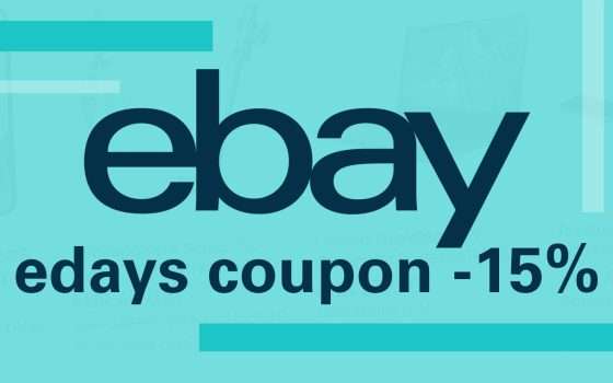 eBay edays: il coupon per ottenere uno sconto del 15%